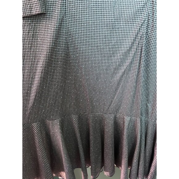 Risa Ann New York Dress Womens 16.5 Lagenlook Victorian Retro Midi Silky Ruffle - Picture 6 of 11